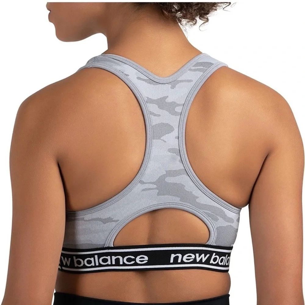 New Balance Camo Print Sports Bra